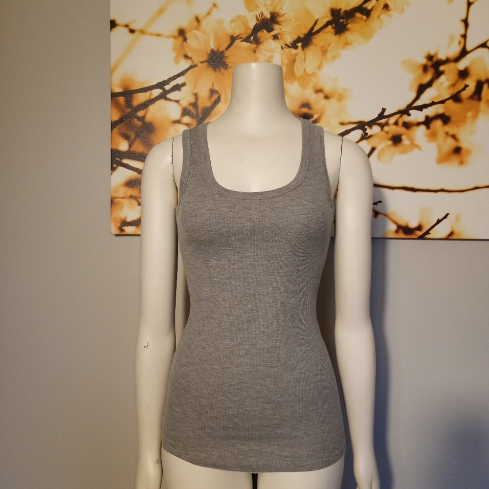 Plain gray tank top